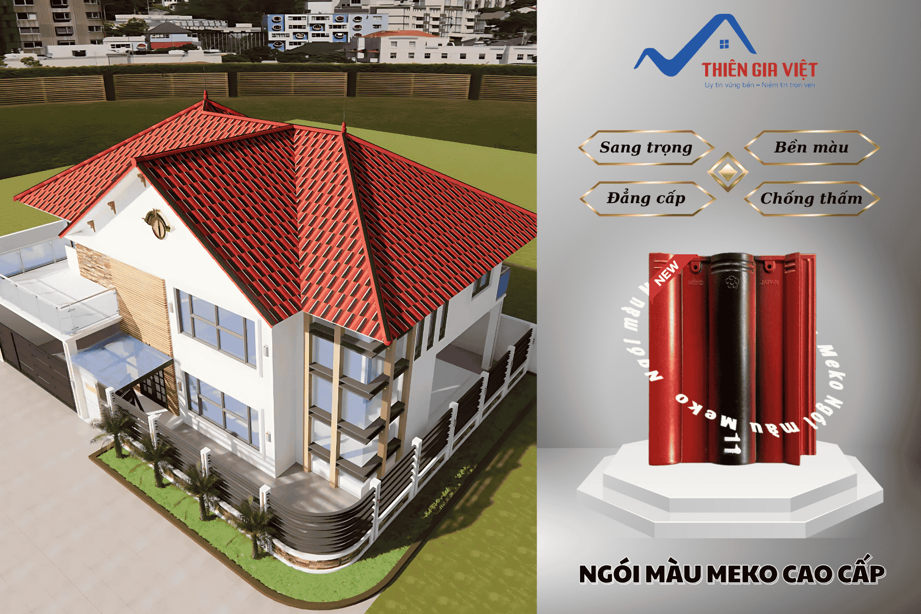 Khám Phá Hai Tông Màu Ngói Đầy Cá Tính: Đỏ Đen & Xanh Đen